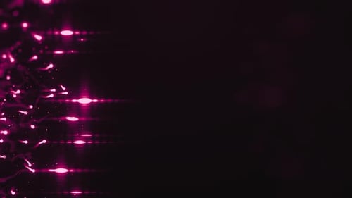 Glowing Magenta Particle Streaks Abstract Background