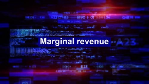 Marginal Revenue Words In Economics Hi Tech Backgrounds