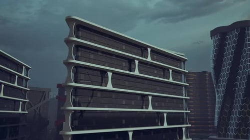 Edificio imponente en medio del paisaje urbano