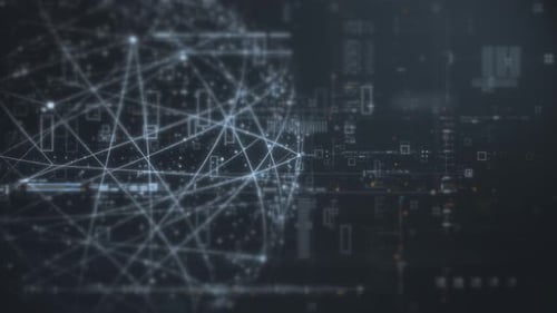 Matrix Display Information Network Simulation 01