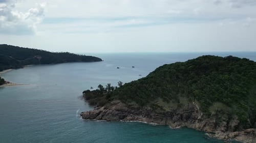 Aerial panorama of Koh Phangan island in Thailand
