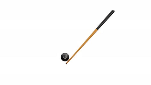 3d Animation Sport Pool Cue Billiard Ball Game Shot