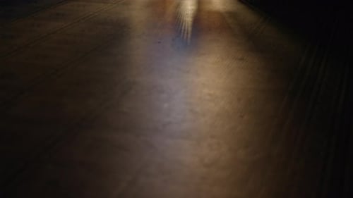 Detective Investigator Observing Hidden Room Suspense Thriller Scene