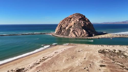 Aerial View of Morro Bay State Park and Estuary
