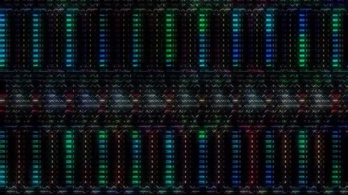 Colorful Abstract Digital Grid Data Stream Background