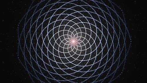 Fibonacci Spiral Vortex with Floating Particles