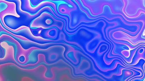 Iridescent Abstract Fluid Motion Background