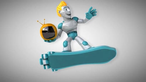 Robotersurfen - 3D-Animation
