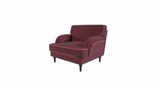 Chair 3d object rotating loop