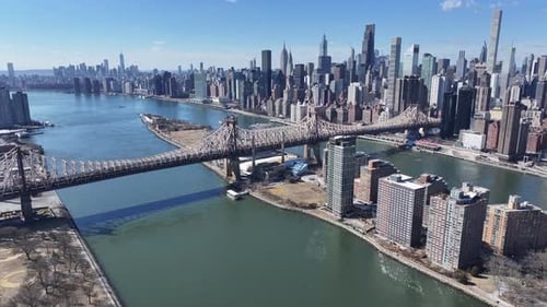 Queensboro Bridge At Manhattan In New York United States.