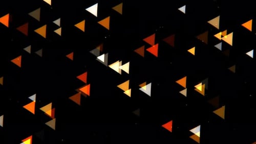 Abstract Geometric Triangles Flowing Particle Background