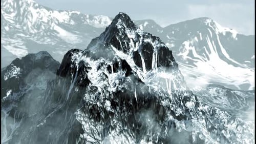 Rocky mountain top peak