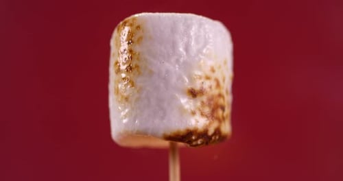 Surface of Marshmallow Boiling from Heat