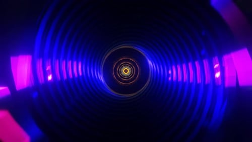 Disco-Lichter funkeln und tanzen in diesem neonfarbenen VJ-Loop-Hintergrund