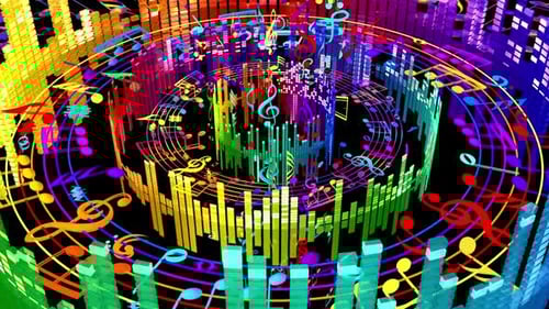 Colorful Music Background