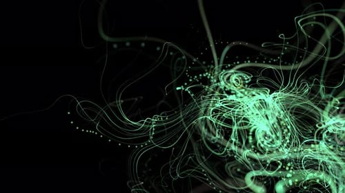 Abstract colorful background neon lights loop glow lines