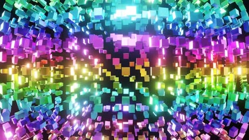 HD Abstract Geometry Animation | Futuristic Digital Technology Background Loop