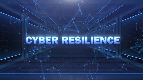 Futuristic Digital Grid Tunnel Title Reveal