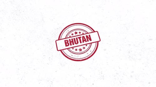 Tampon en caoutchouc du Bhoutan