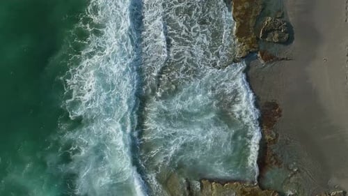Texture of the Sea and a Beautiful Sunset