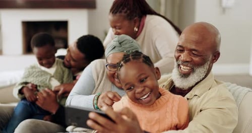 Smiling Family Moments Inside a Bright Home