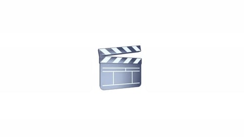 Dynamic Movie Clapperboard Animation Signaling Action For Film And Video Production