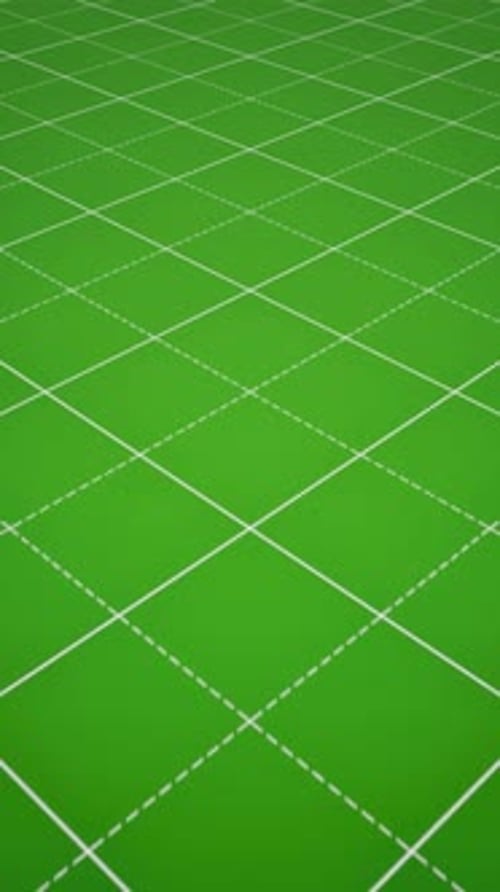 Portrait View Of Green White Abstract Seamless Loop Background