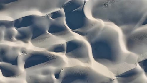 Aerial view of sand dunes, Australia.