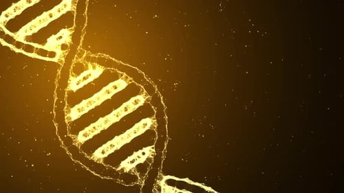 DNA Plexus Background Loop Golden