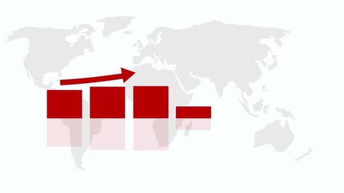 Animated Global Growth Bar Chart with World Map