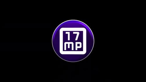 Modern 3D Rotating Tech Icon on Black Background