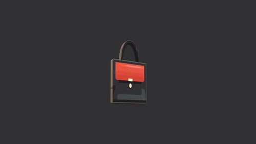 3d padlock