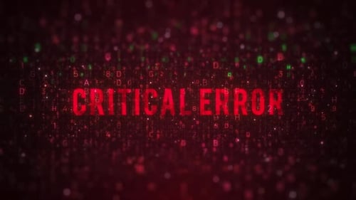 Digital Code Glitch Tech Logo Reveal Intro