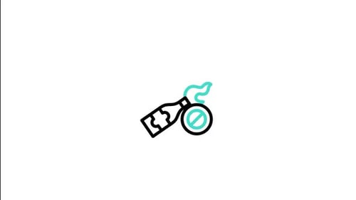 Icono animado de cóctel Molotov