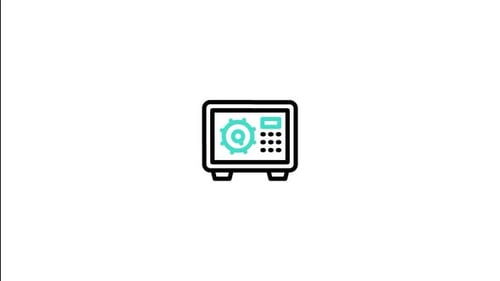Safe Deposit Box Animated Icon