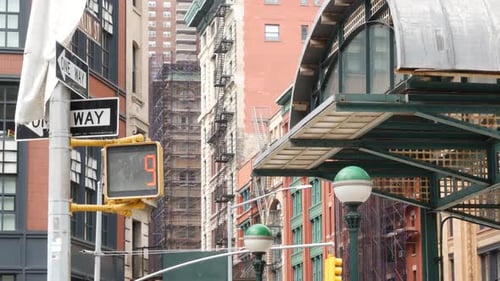 New York City Subway Station Franklin Street West Broadway USA Manhattan Tribeca Metro Transport