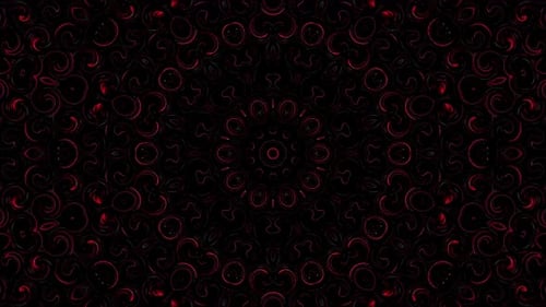 abstract lines colorful light shining round shape in center, black background