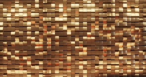 Fundo abstrato com padrão Gold Glitter Cube