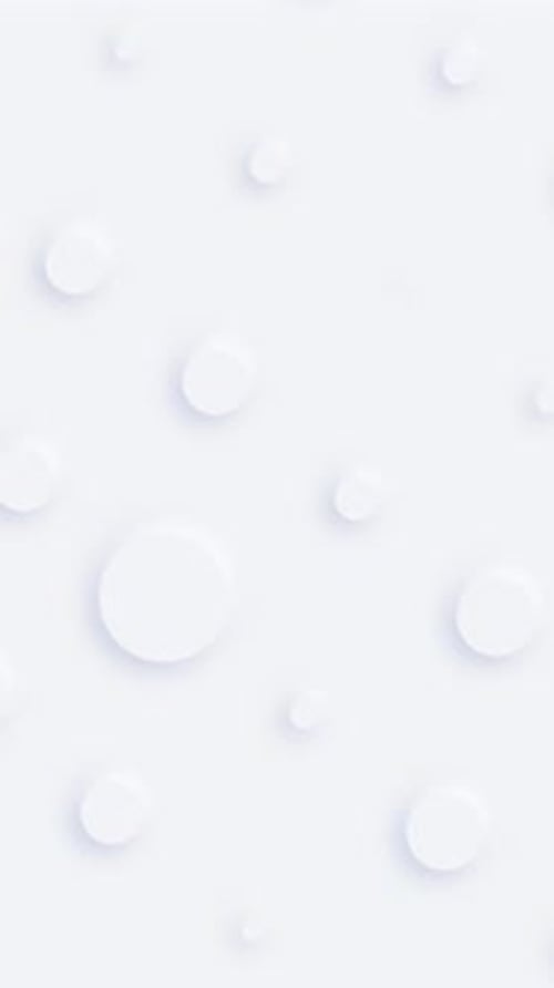 White Circles Soft UI Neumorphic Background Loop