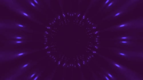 Purple Circular Tunnel Animation Background