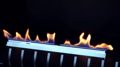 One Biofireplace Burn on Ethanol Gas