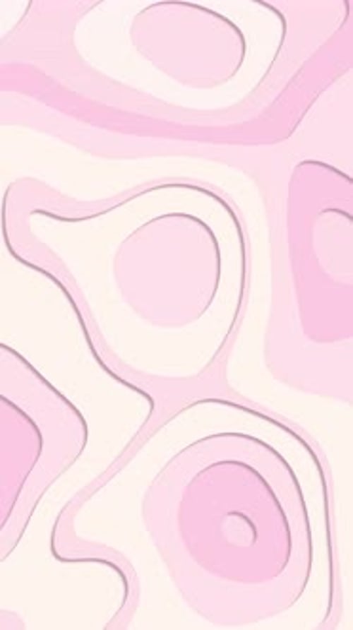 Abstract vertical background with morphing shapes in pastel shades of pink gradient