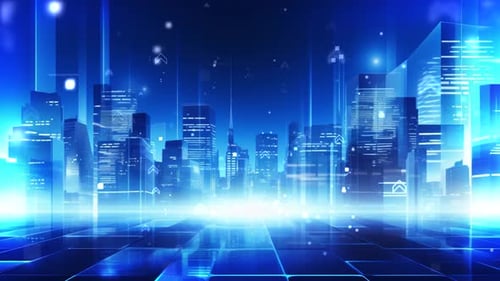Blue Corporate Background Loop