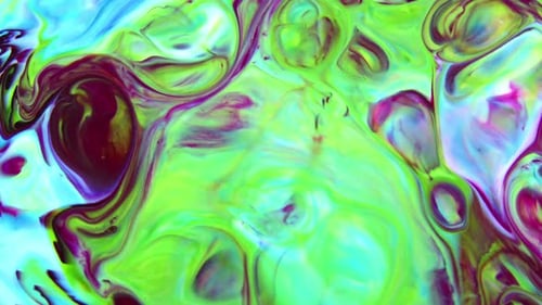Abstract Paint Liquid Color Swirls