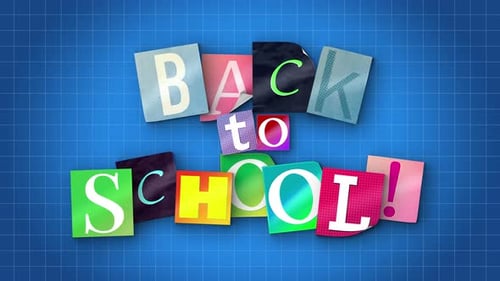 Magazine Letters Back To School Caption