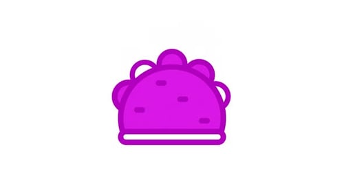 Flat Design Abstract Icon Morphing Shape Animation