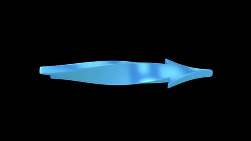 Twisting 3D Arrow Loop Movement
