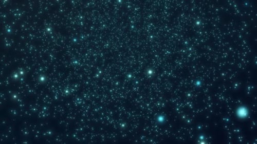 Futuristic Glowing Blue Particles Seamless Loop Background