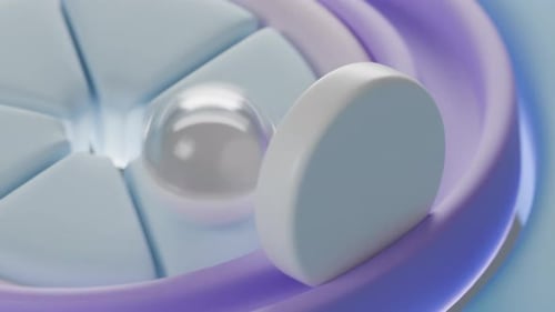 Cloth Ball Bouncing Loop 3D