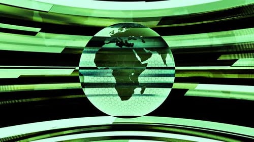 Global Network Earth Globe with Futuristic Digital Background